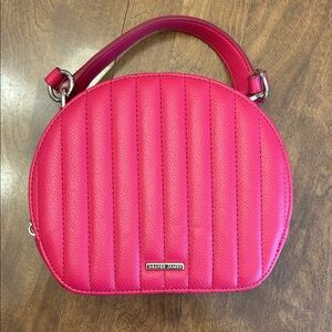 Fuchsia Quilted Shoulder Bag